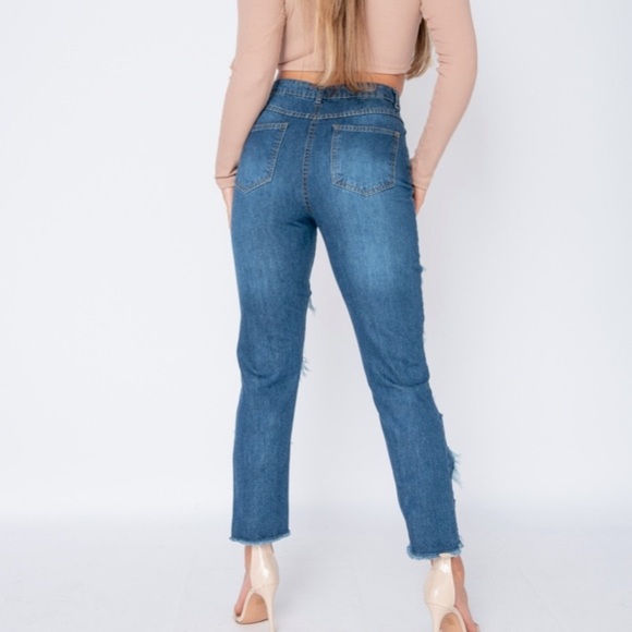 FINALPRICE HPx6 ExtremeRip Distress Boyfriend Jean - Picture 12 of 14